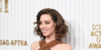Aubrey Plaza Makes Radiant Red Carpet Debut During Pregnancy