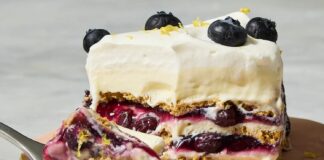 The Effortless Elegance of Lemon Blueberry Icebox Cake